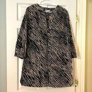 Boden swim cover-up. Blue and tan. Size 12